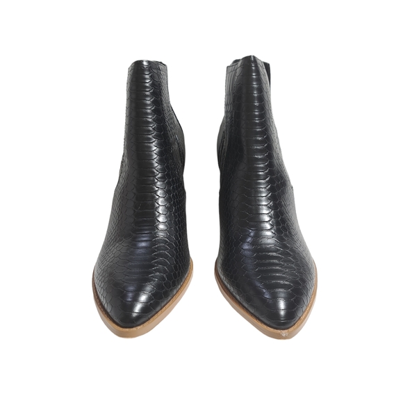 Fisace Women's V Cut Out Ankle Boots  Size 11 Black‎ - Picture 6 of 16